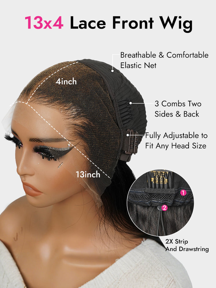 13x4 lace front wig cap with drawstring