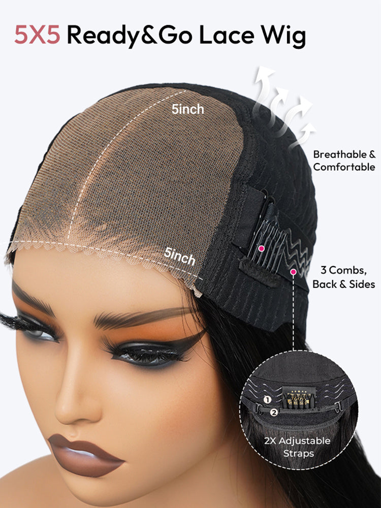 5x5 pre cut wig cap