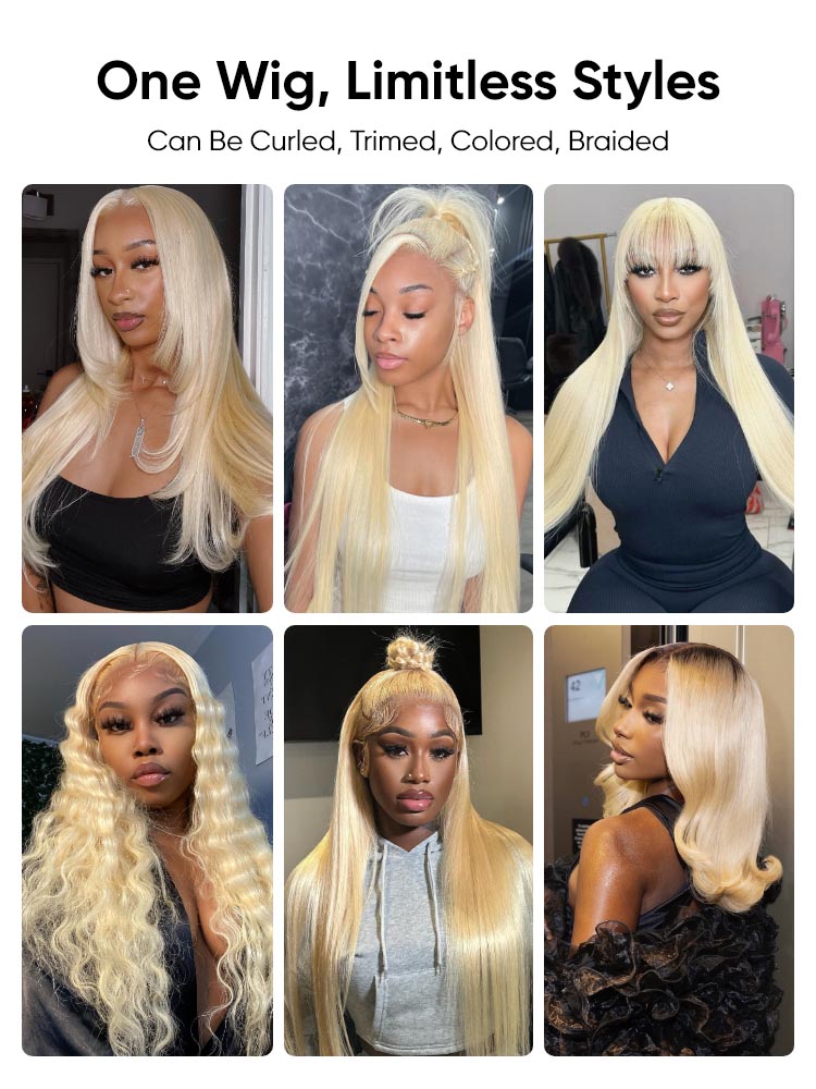 613 blonde straight versatility style wig