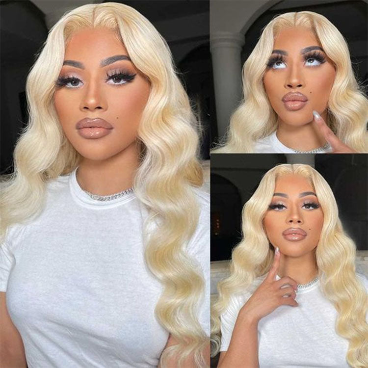 613 blonde closure wigs