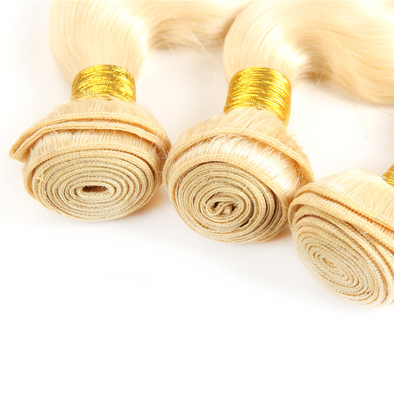 613 Blonde Color Hair Weft