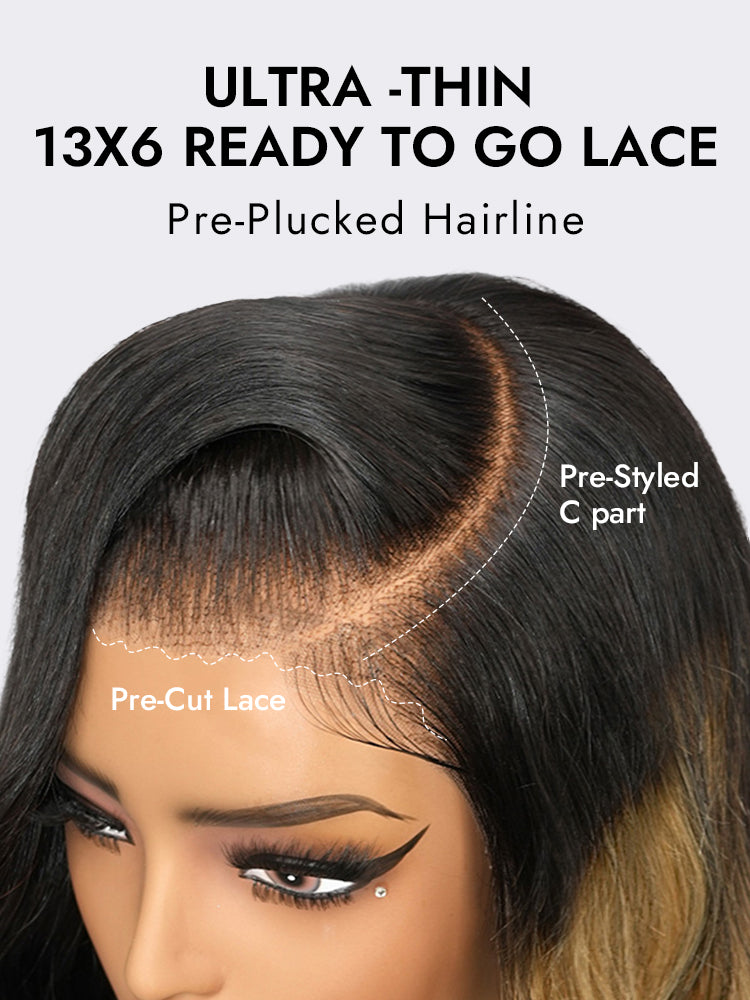 C part 13x6 ready to go style wig