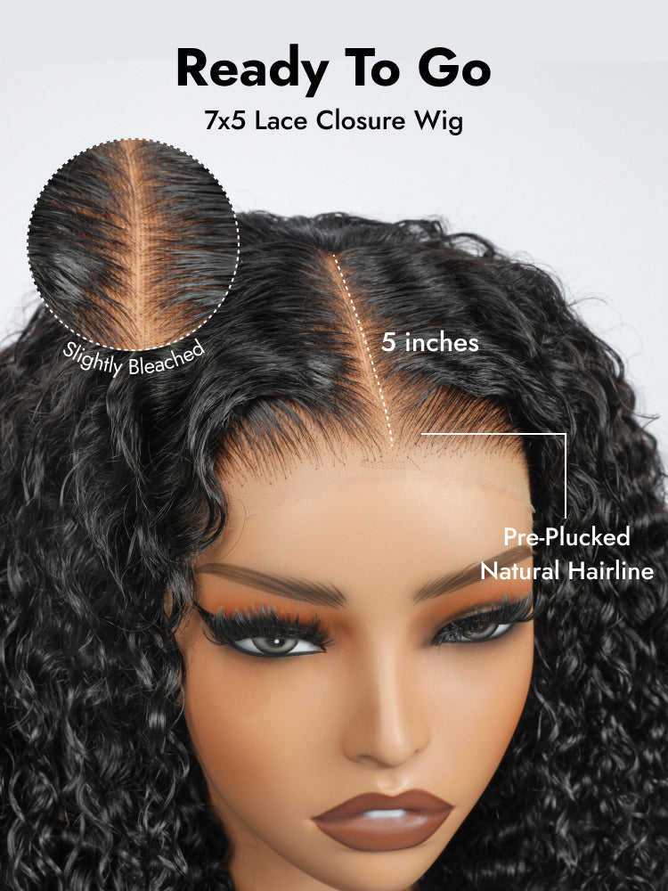 Glueless 7x5 Lace Closure Wig