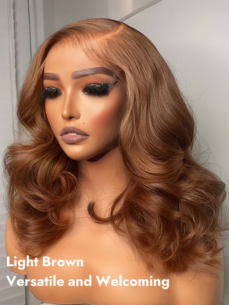 Light Brown Invisible lace wig