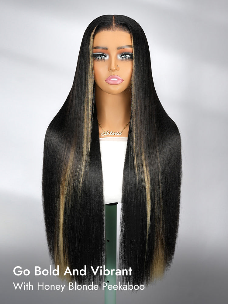 Peekaboo Highlights Hair