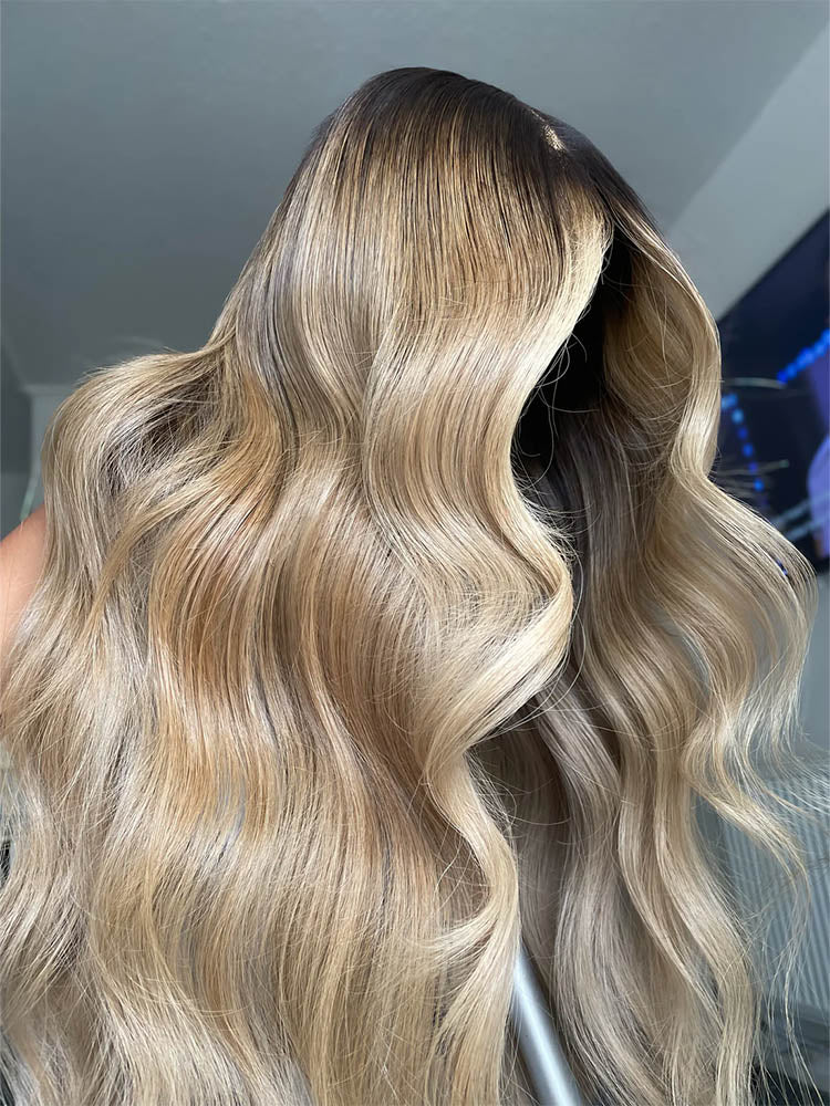 ash blonde ombre hair