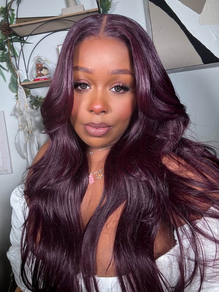 black cherry lace wig