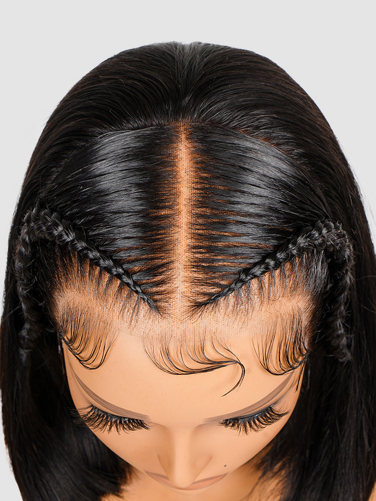 bleached braided bob wig
