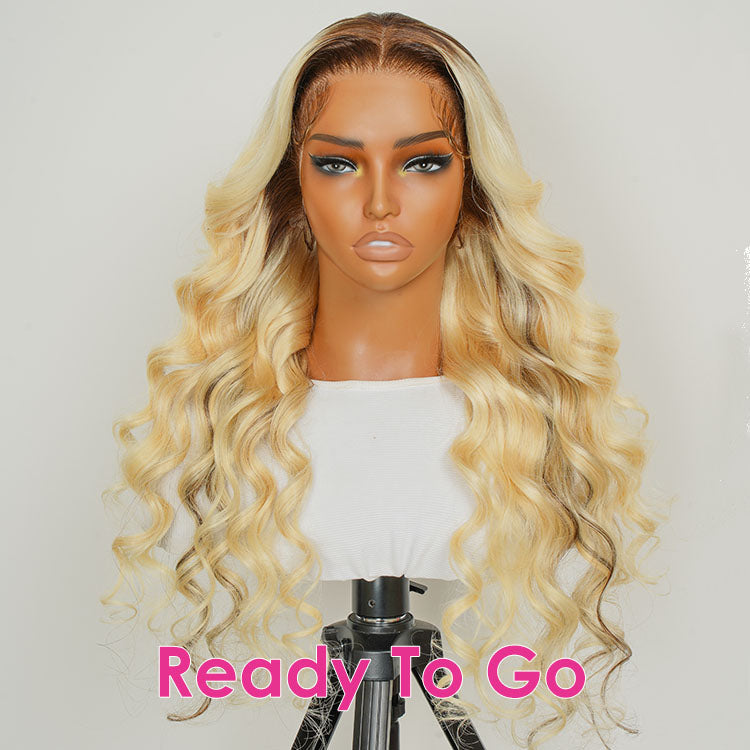 blonde ombre lace front wig