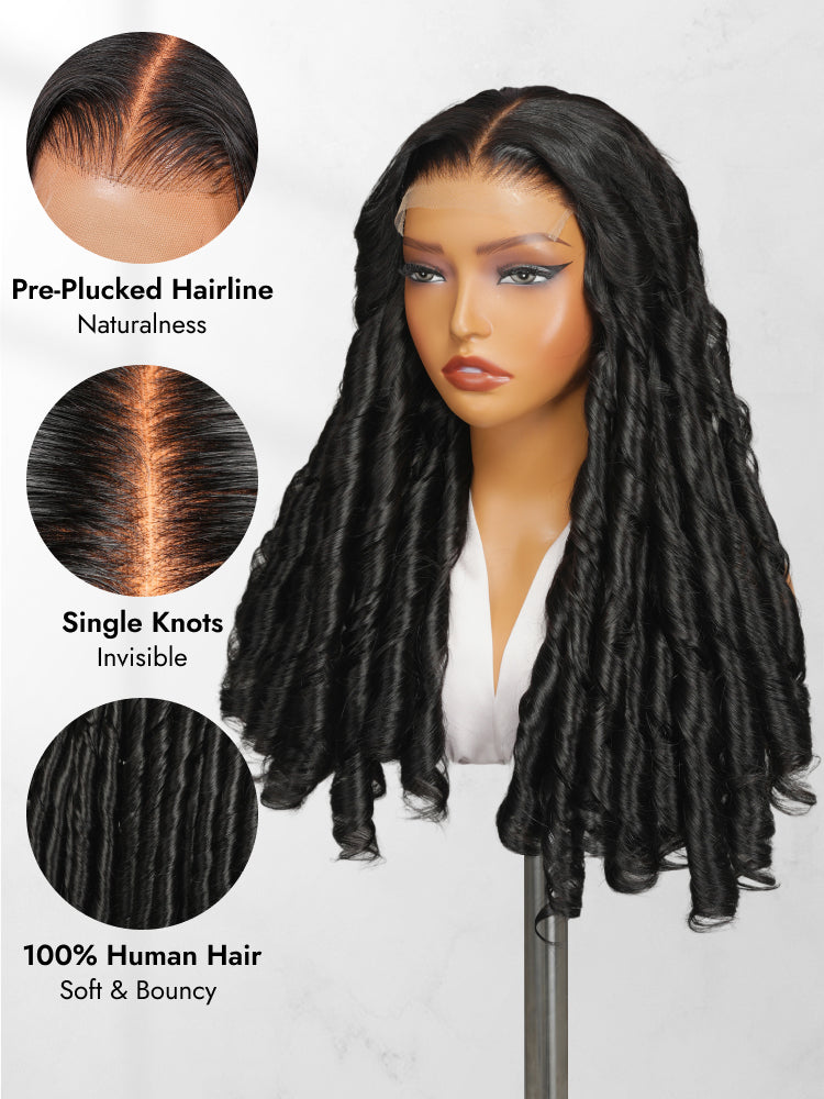 body wave double drawn human hair wig