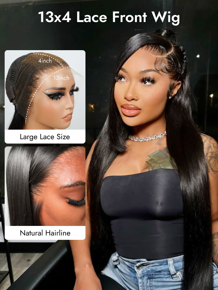 bone straight frontal wig