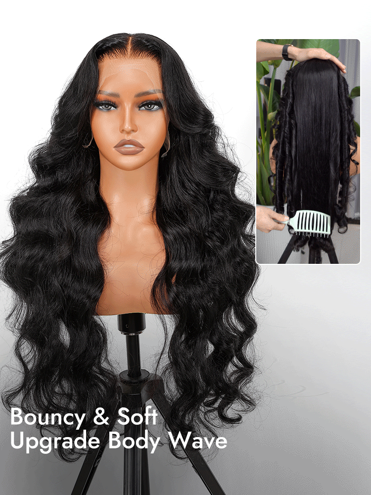 bouncy soft body wave texture wig