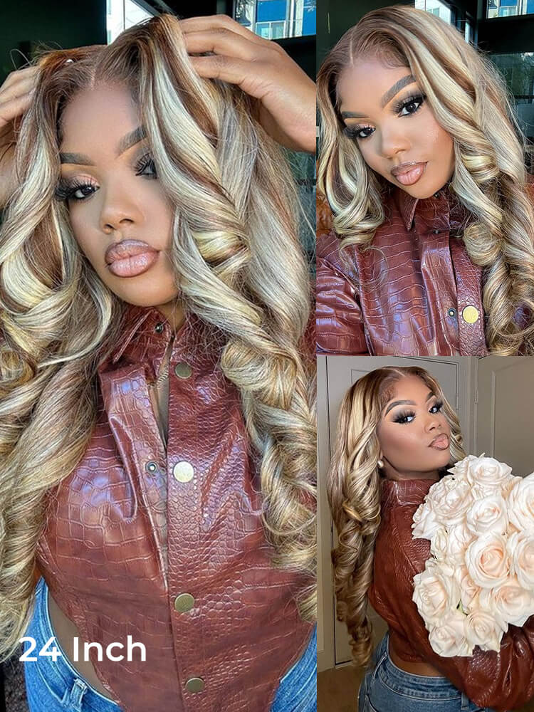 brown hair with blonde highlights