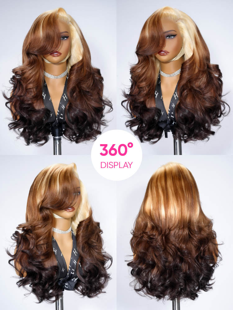 blonde to brown ombre