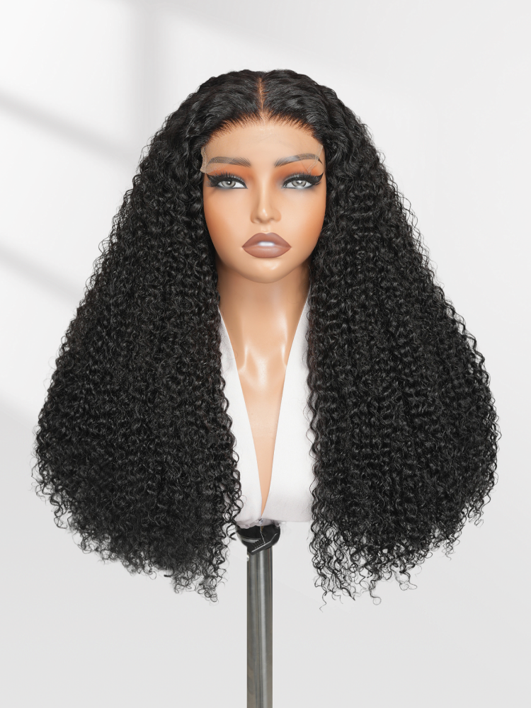 curly double drawn wigs