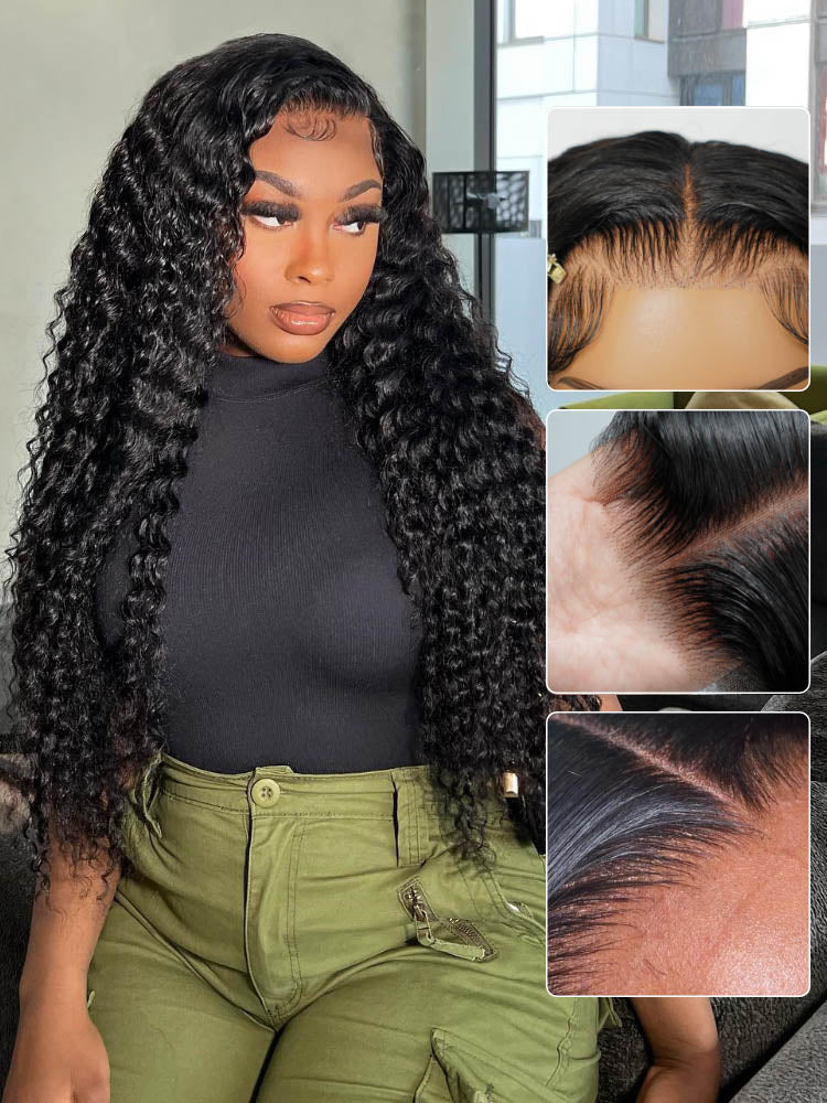 deep wave invisible lace wig