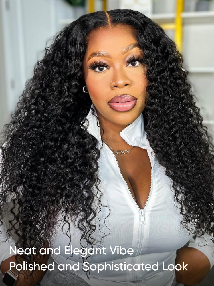 deep wave human hair wig
