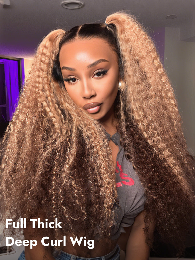 full balayage deep wave wig