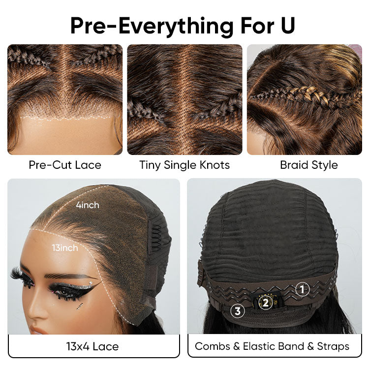 wavy hair with highlights