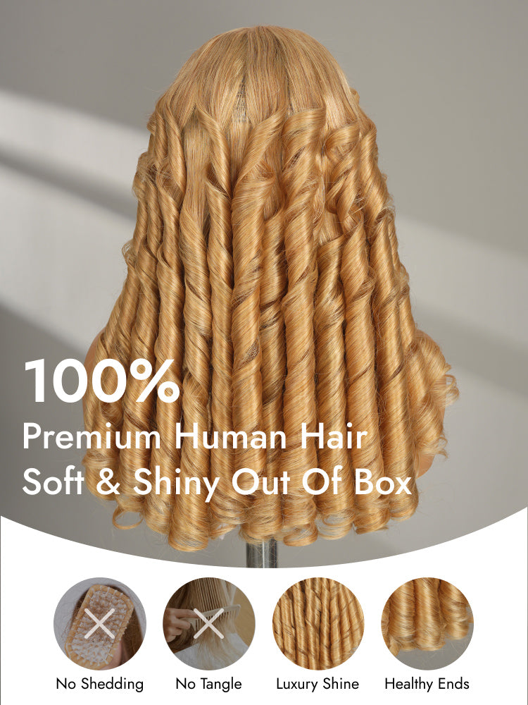 honey blonde body wave double drawn human hair