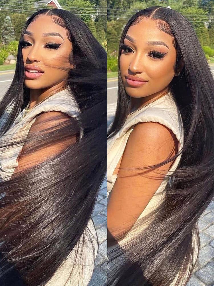 long straight human hair wigs