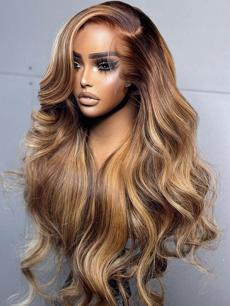 brown highlight wigs