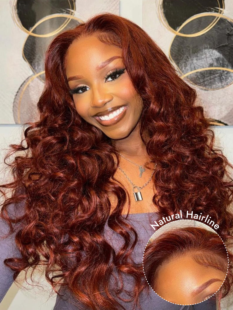 reddish brown lace front wigs