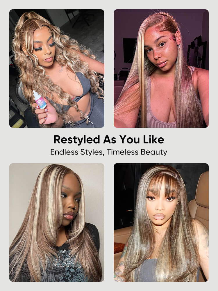 restyled highlight wig