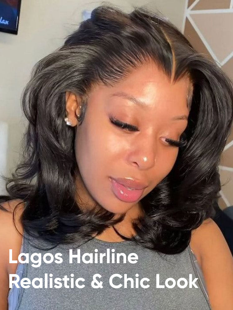 Straight Bob Wig With Lagos Hairline