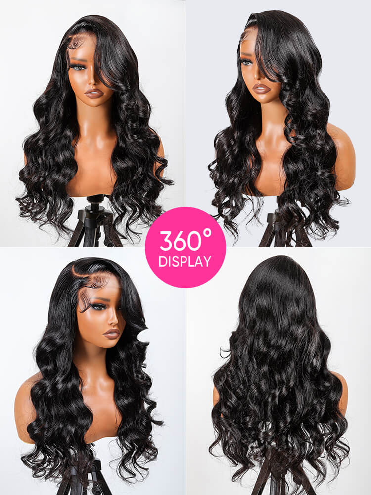 side part body wave wig