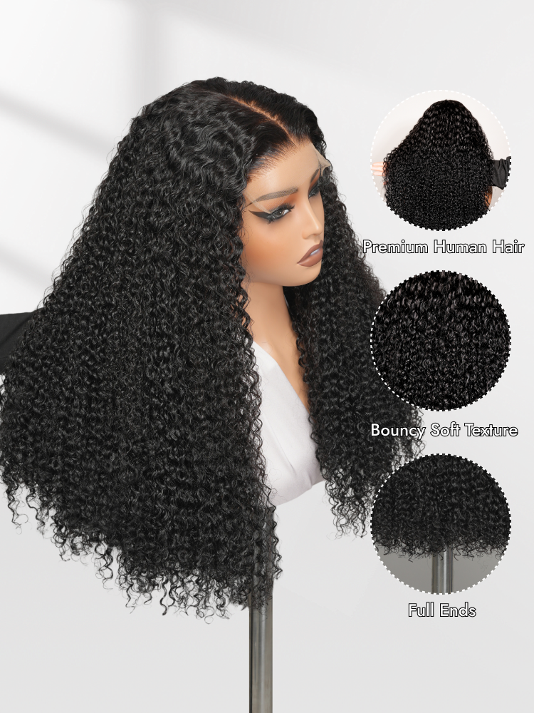 soft curly double drawn wig