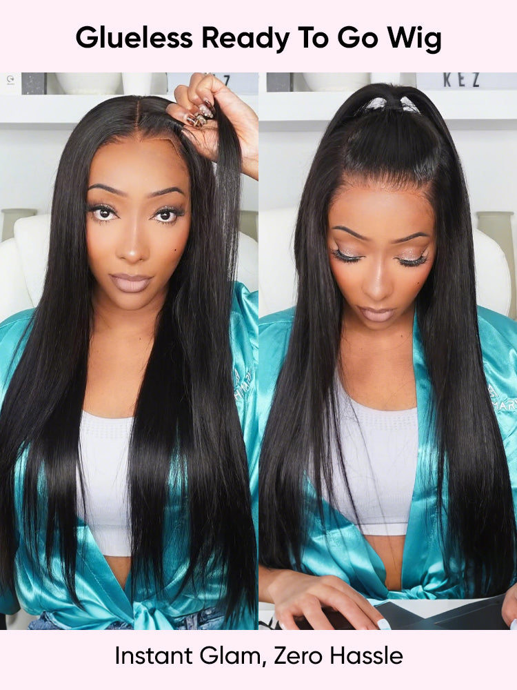 straight 6x8 wig ready to go