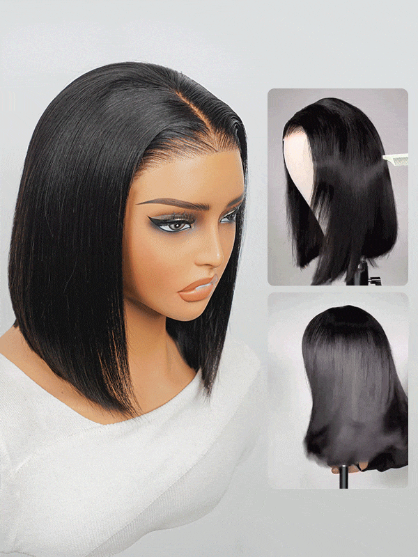 straight 7x5 closure ready to go wig