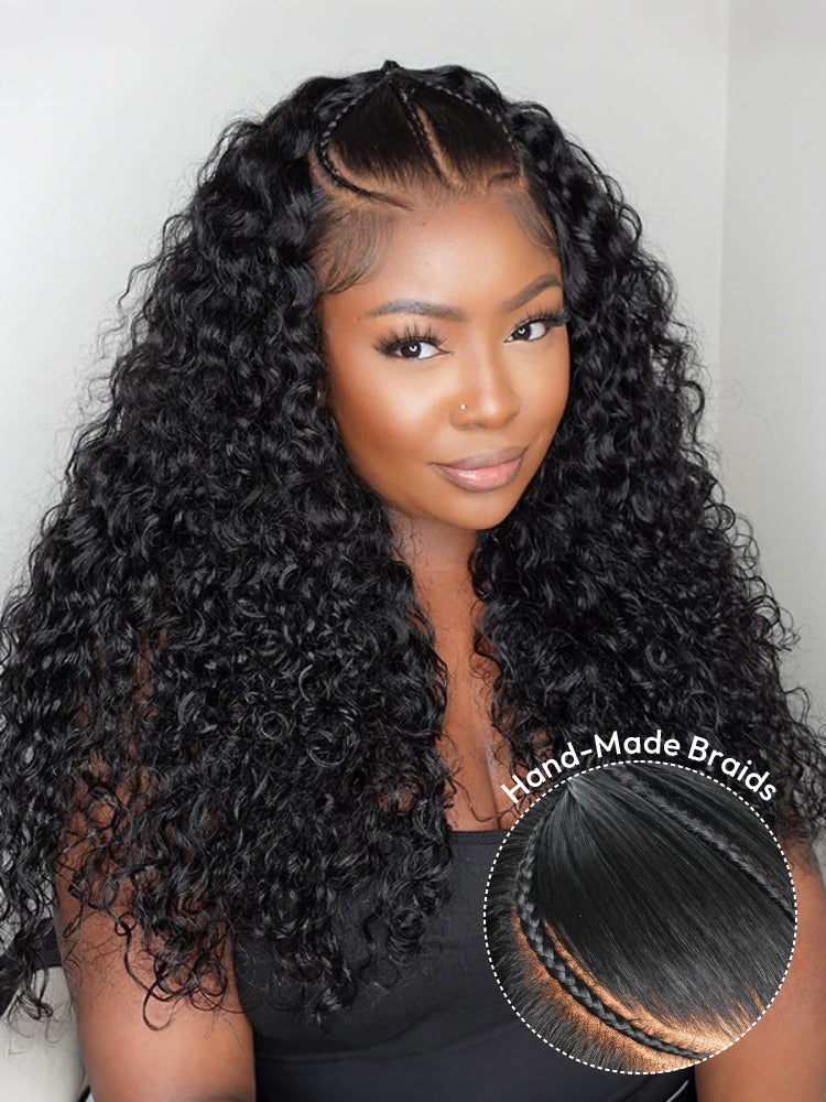 water wave hand made braid wig