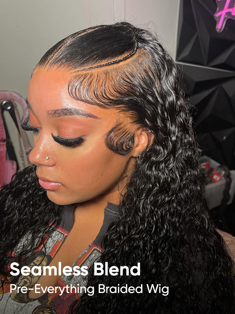 water wave pre braided wig