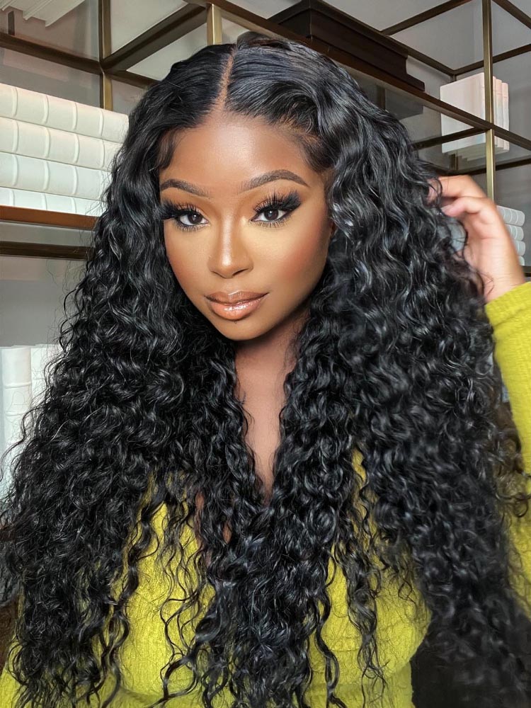 water wave HD lace closure wig