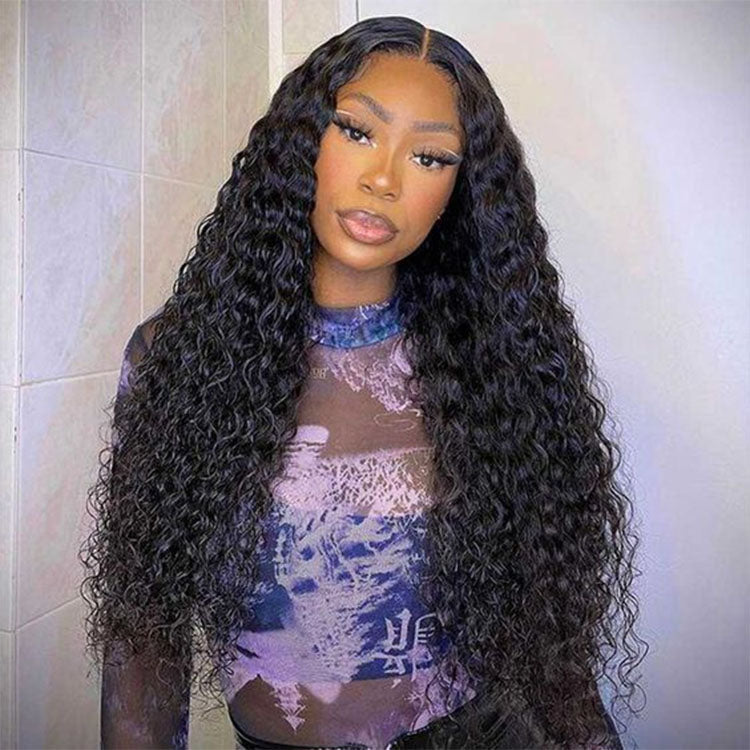 water wave lace closure wigs