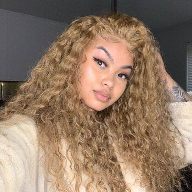honey blonde lace front wigs