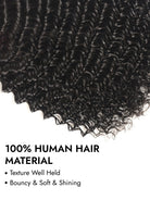100 human hair material