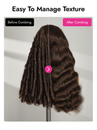 10A grade brown body wave double drawn hair wig