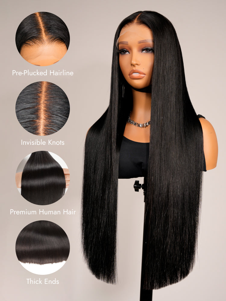 10A grade straight double drawn wig