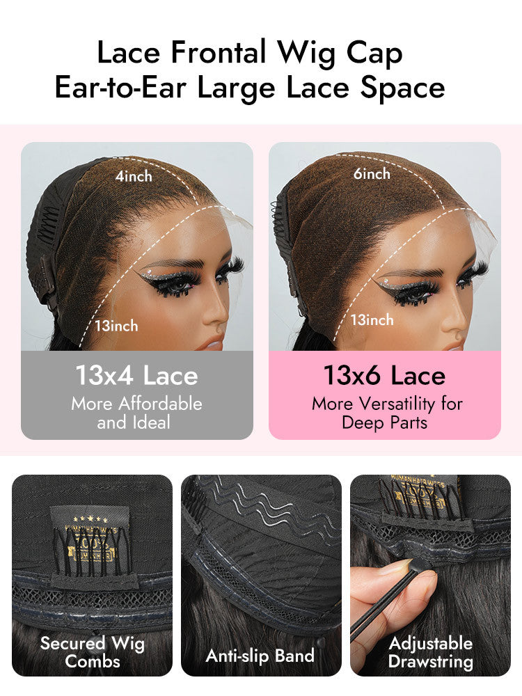 13x4 13x6 Lace Frontal Wig Cap With Drawstring