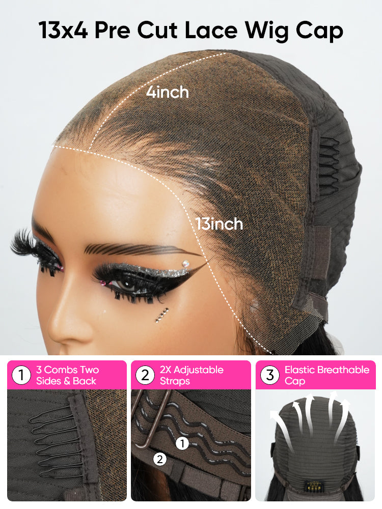13x4 ready to go wig cap