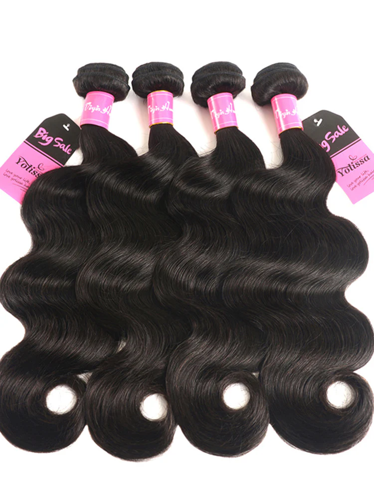 4 pieces body wave bundles