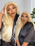 613 Blonde human Hair wig