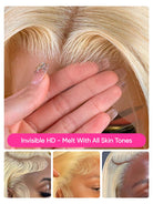 613 Blonde invisible HD lace