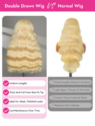 613 double drawn wig vs single drawn wig