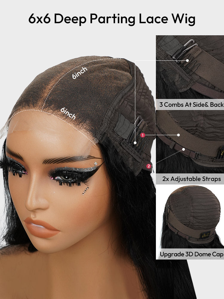 6x6 lace closure wig cap