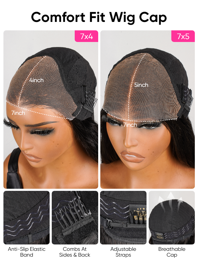 7x4 and 7x5 ready to go wig cap