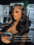 Blonde Highlight 13x6 Lace C Part Frontal Wig